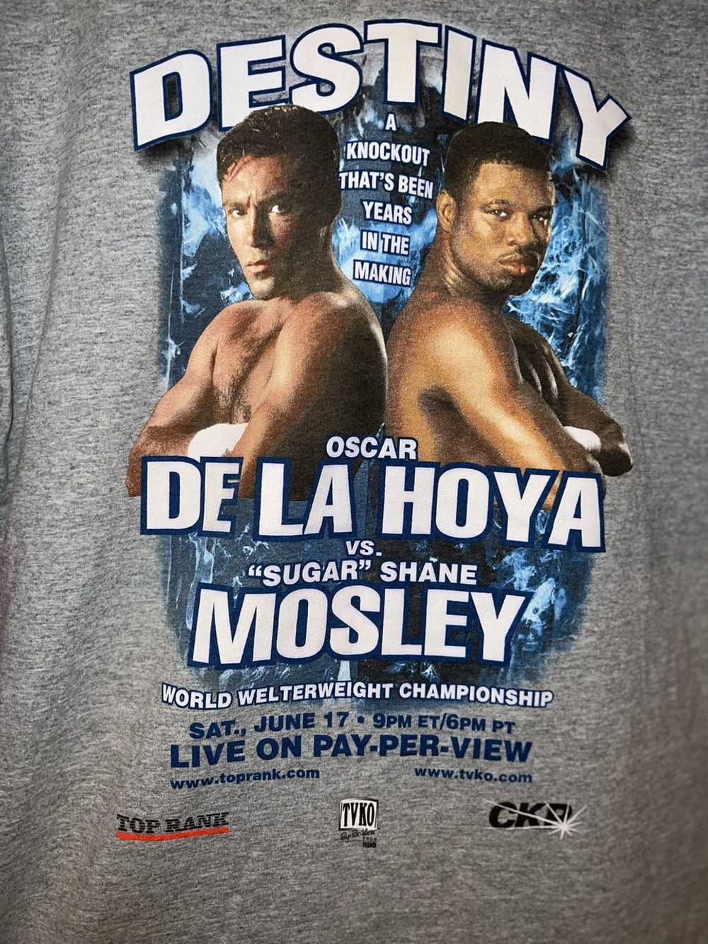 Vintage Vintage Oscar Dela Hoya vs Mosley boxing … - image 3