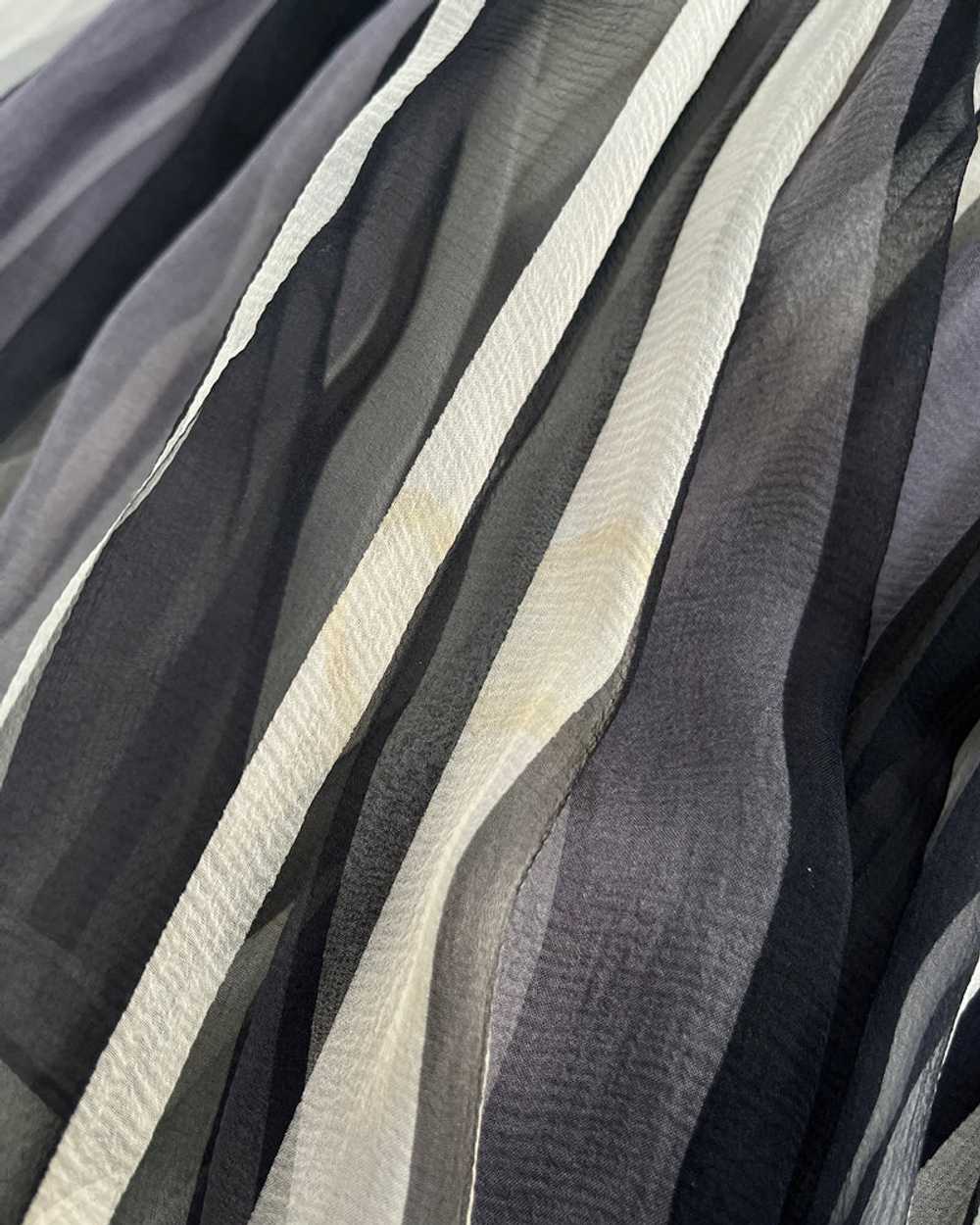 50s Galanos Striped Silk Dress - image 10