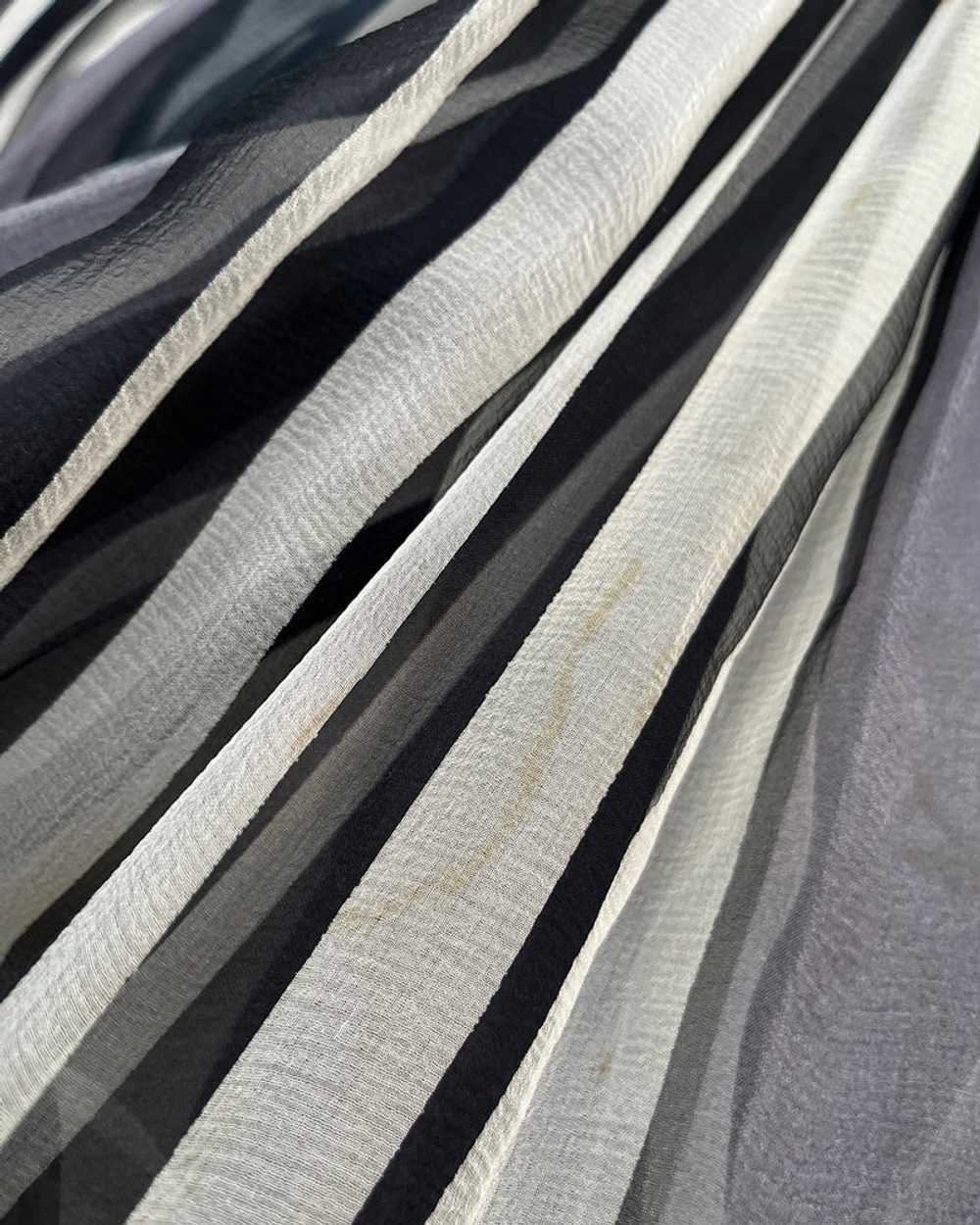 50s Galanos Striped Silk Dress - image 9