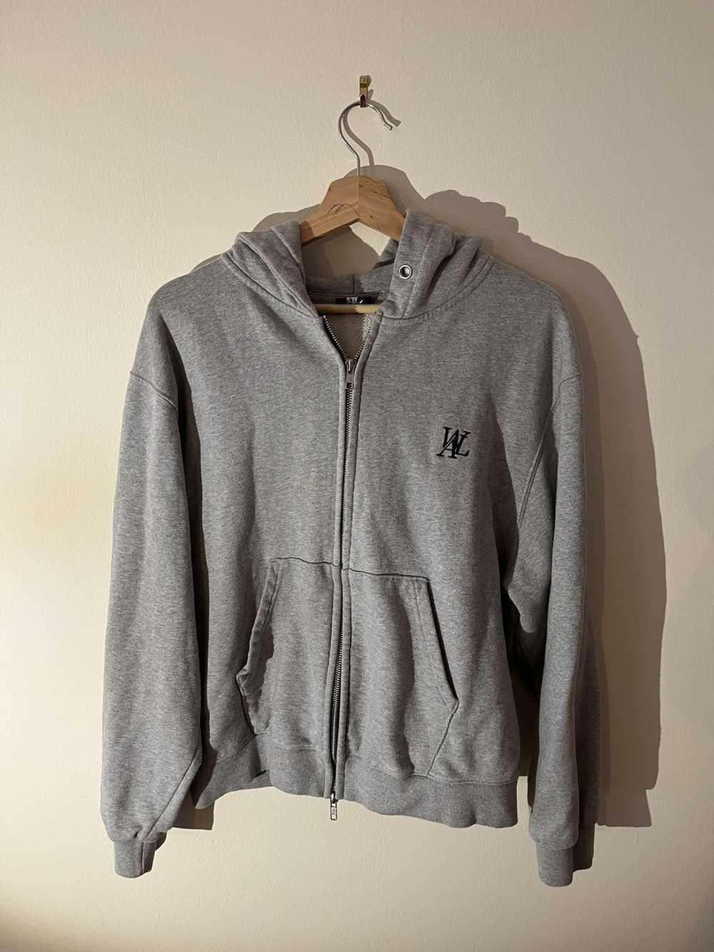 Designer VAL Light Gray Full-zip Hooded Jacket - image 1