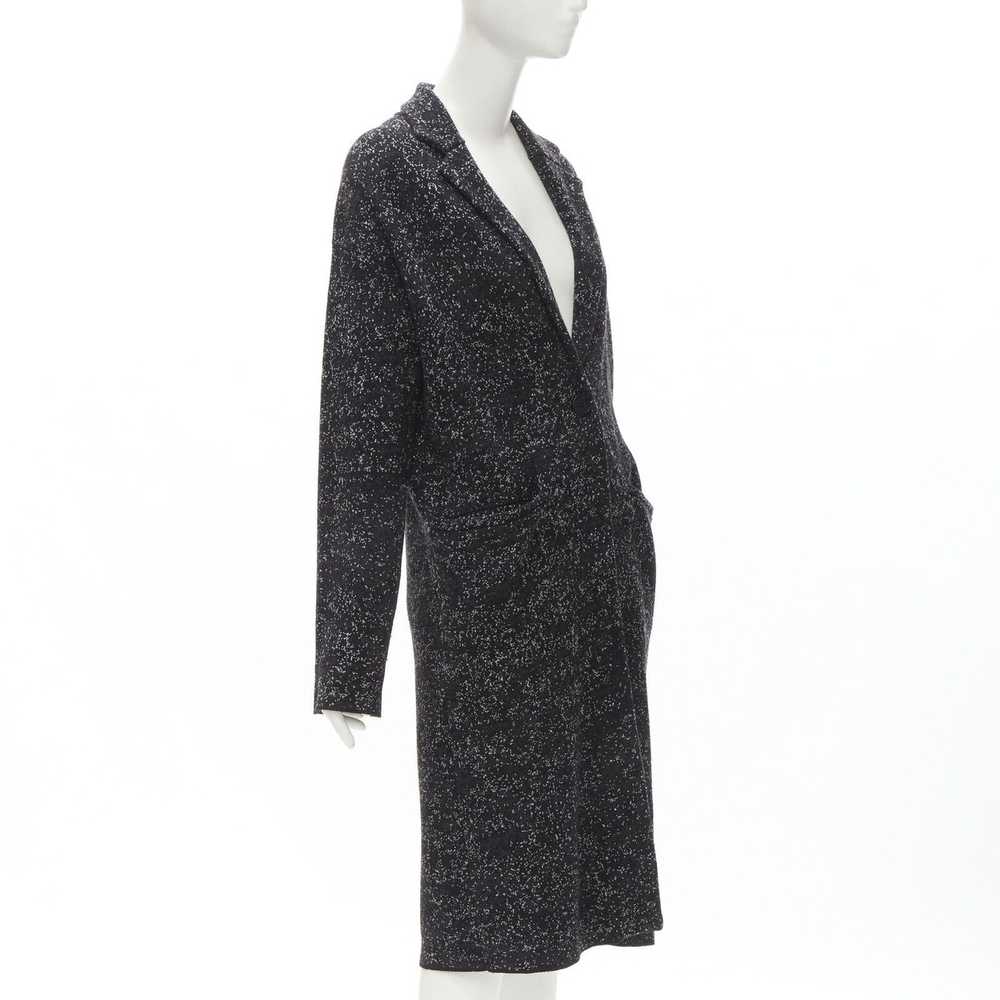 Theory THEORY black grey speckle wool blend knitt… - image 3