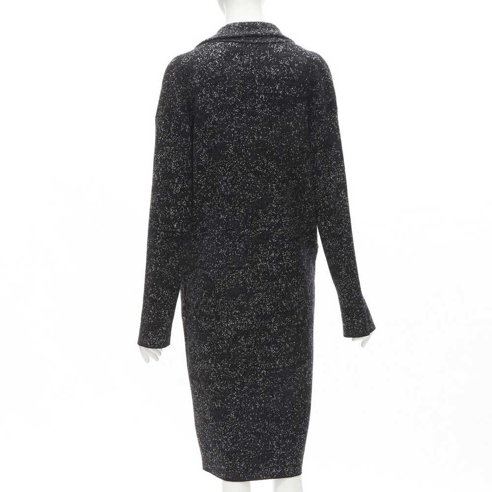 Theory THEORY black grey speckle wool blend knitt… - image 5