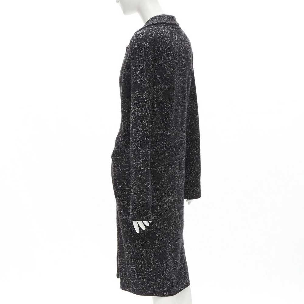 Theory THEORY black grey speckle wool blend knitt… - image 6