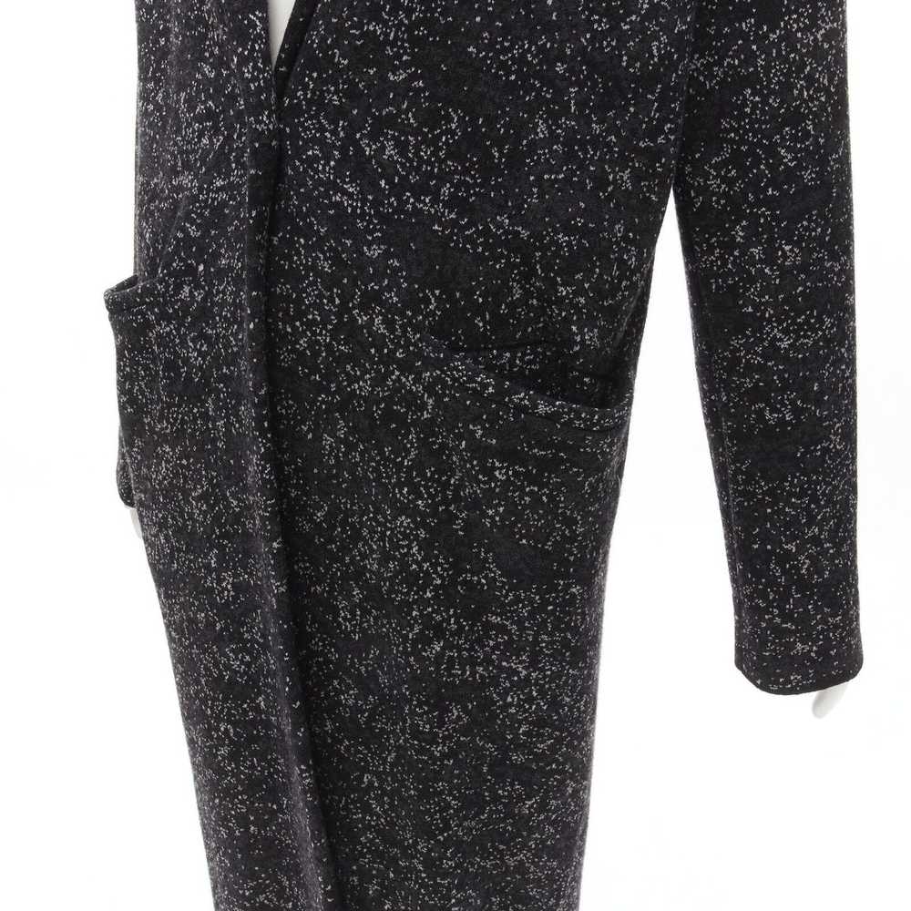 Theory THEORY black grey speckle wool blend knitt… - image 7