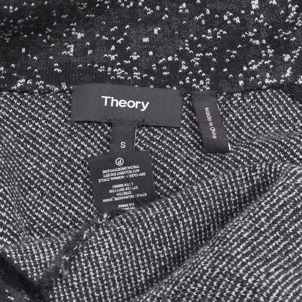 Theory THEORY black grey speckle wool blend knitt… - image 8