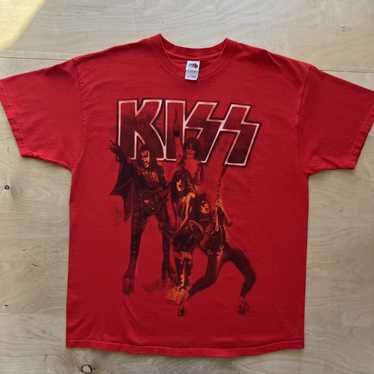 Impact Kiss Vintage Style Logo Heavy Metal 70s 80s Music Glam Rock Band T Shirt KISS31 - M Regular