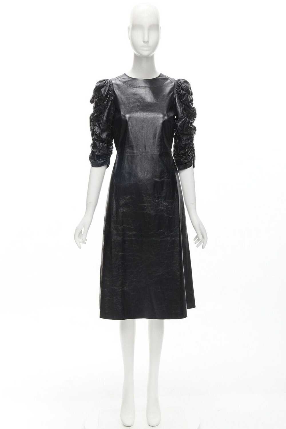 Celine rare OLD CELINE Phoebe Philo black shiney … - image 10