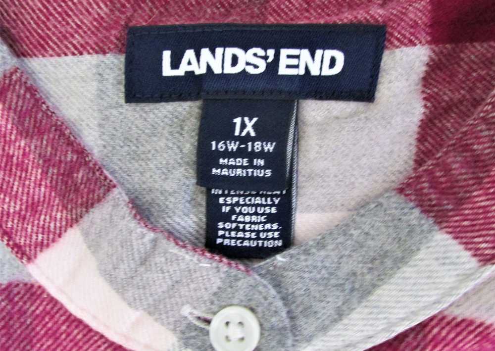 Lands End Lands' End Women's Cotton Flannel Shirt… - image 2