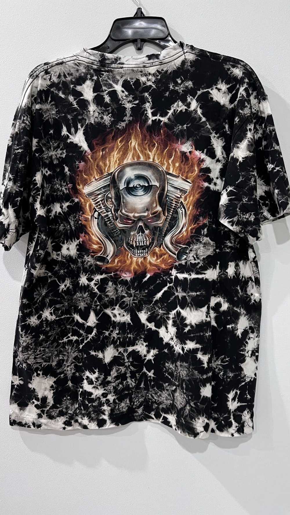 Skulls × Vintage Skull in a Motorcycle Tie Dye Gl… - image 8