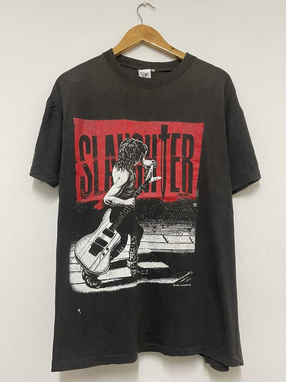 Band Tees × Vintage Vintage Slaughter Band “ The … - image 1