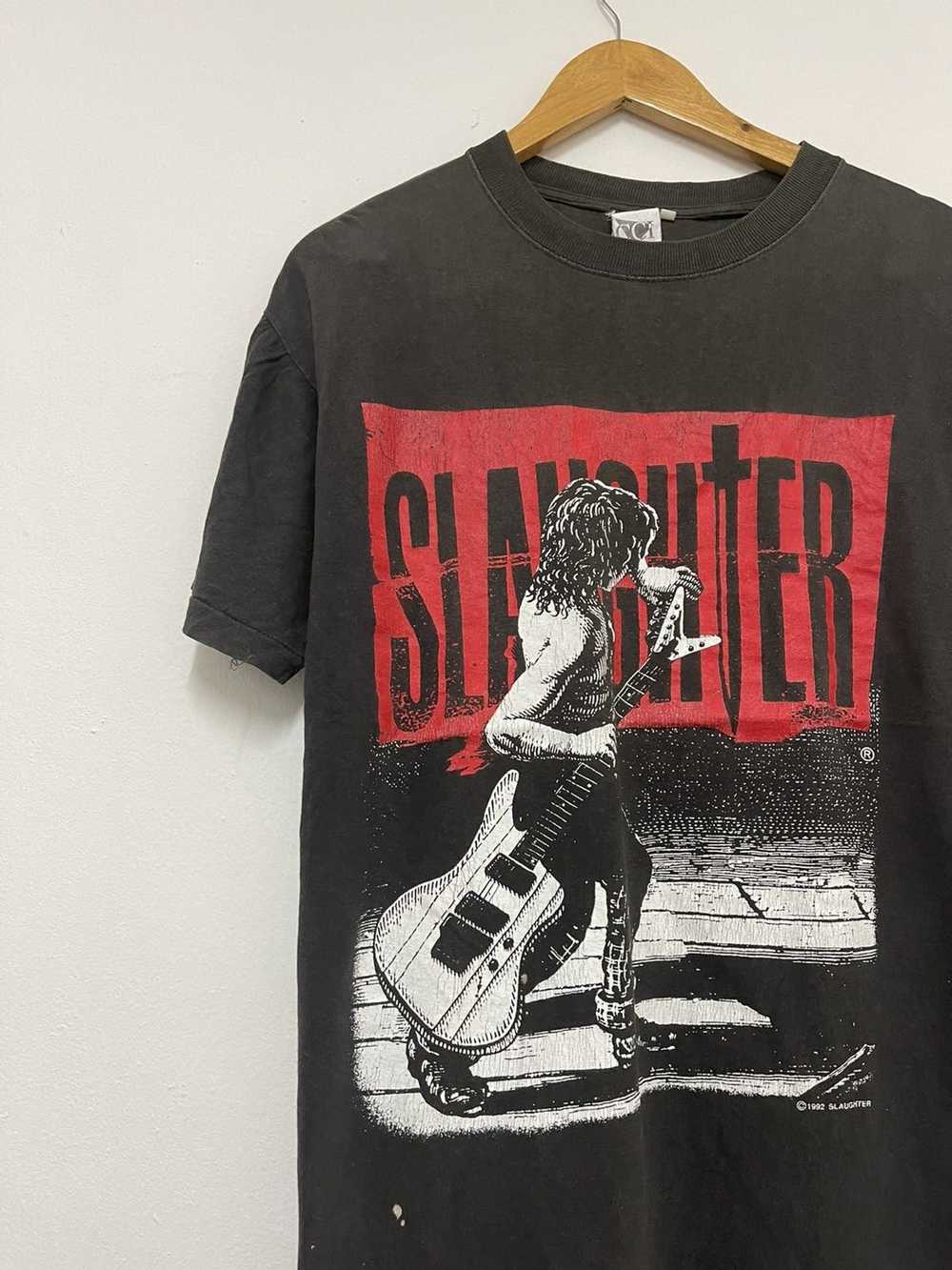 Band Tees × Vintage Vintage Slaughter Band “ The … - image 2