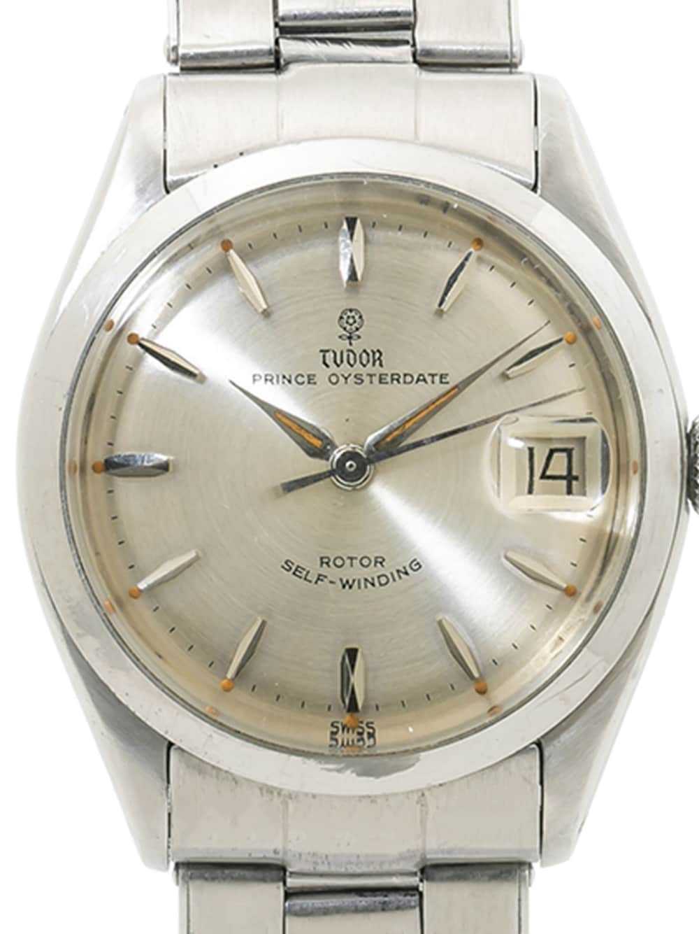 TUDOR pre-owned Prince OysterDate 34mm - Silver - image 2
