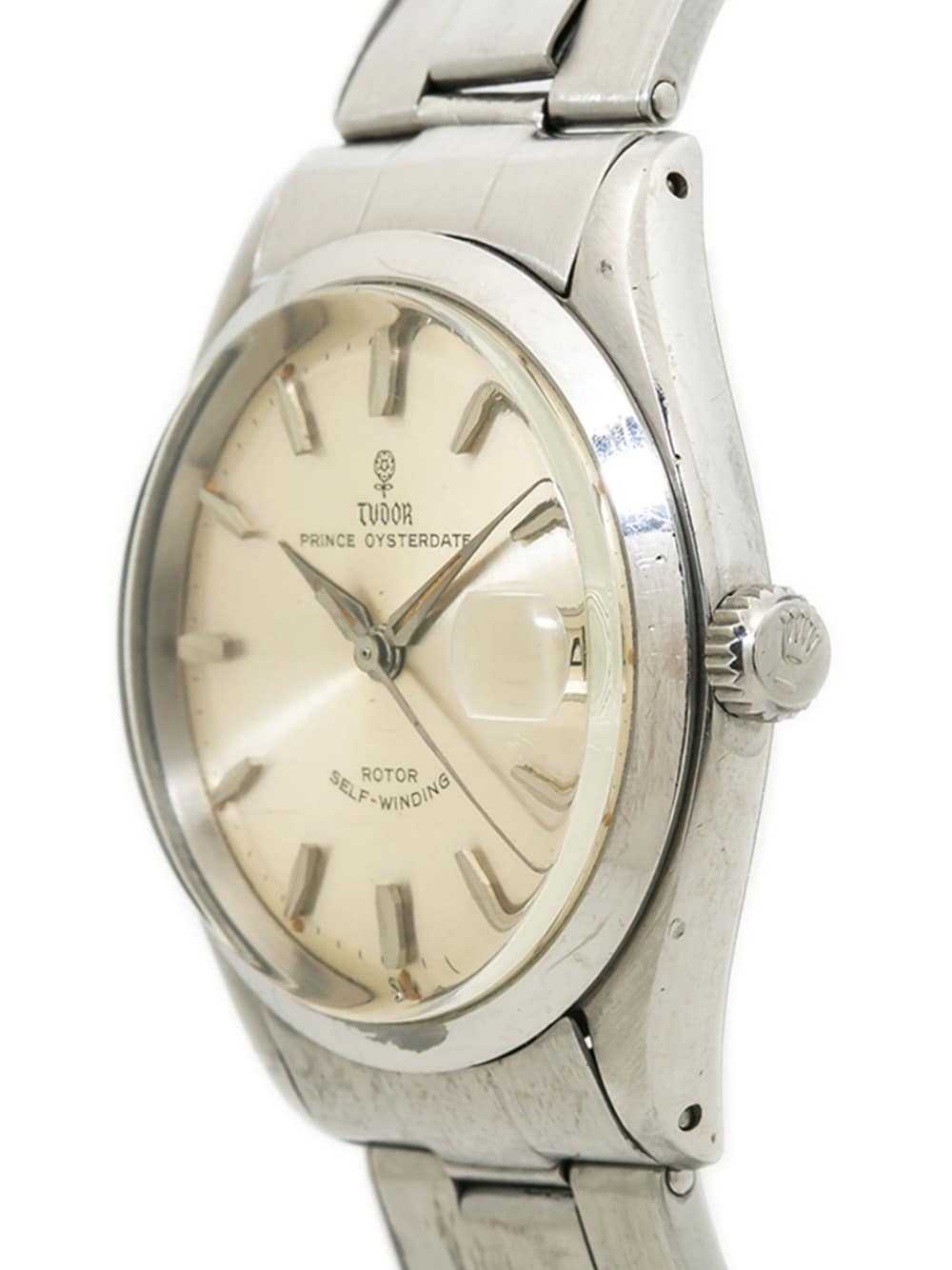TUDOR pre-owned Prince OysterDate 34mm - Silver - image 3