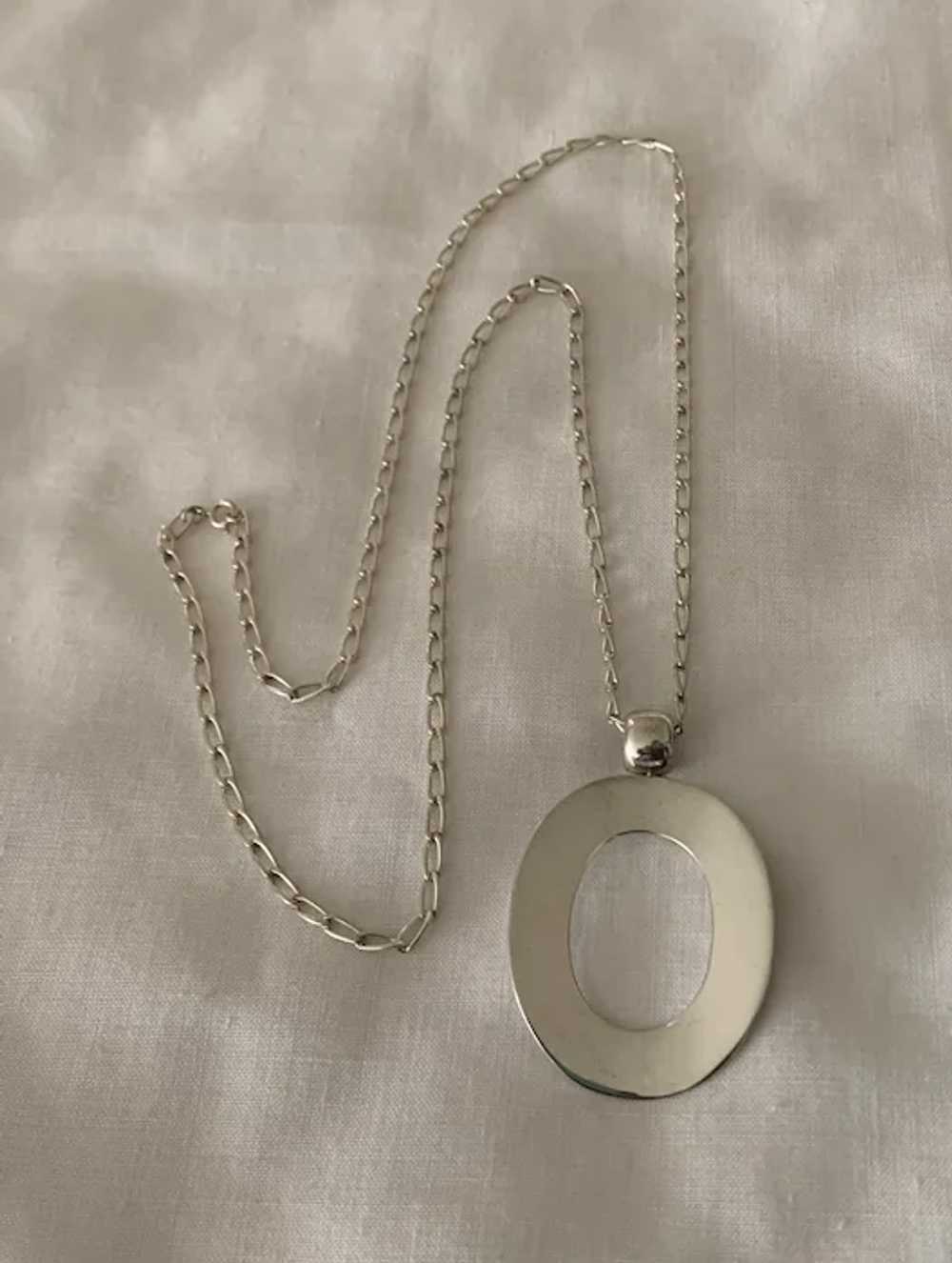 Sterling Silver Pendant with Fab Sterling Chain - image 6