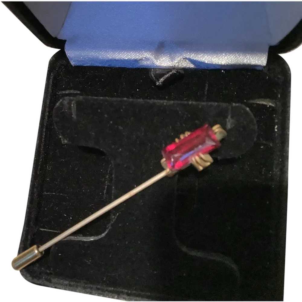 Antique German Garnet Stick Pin - image 1