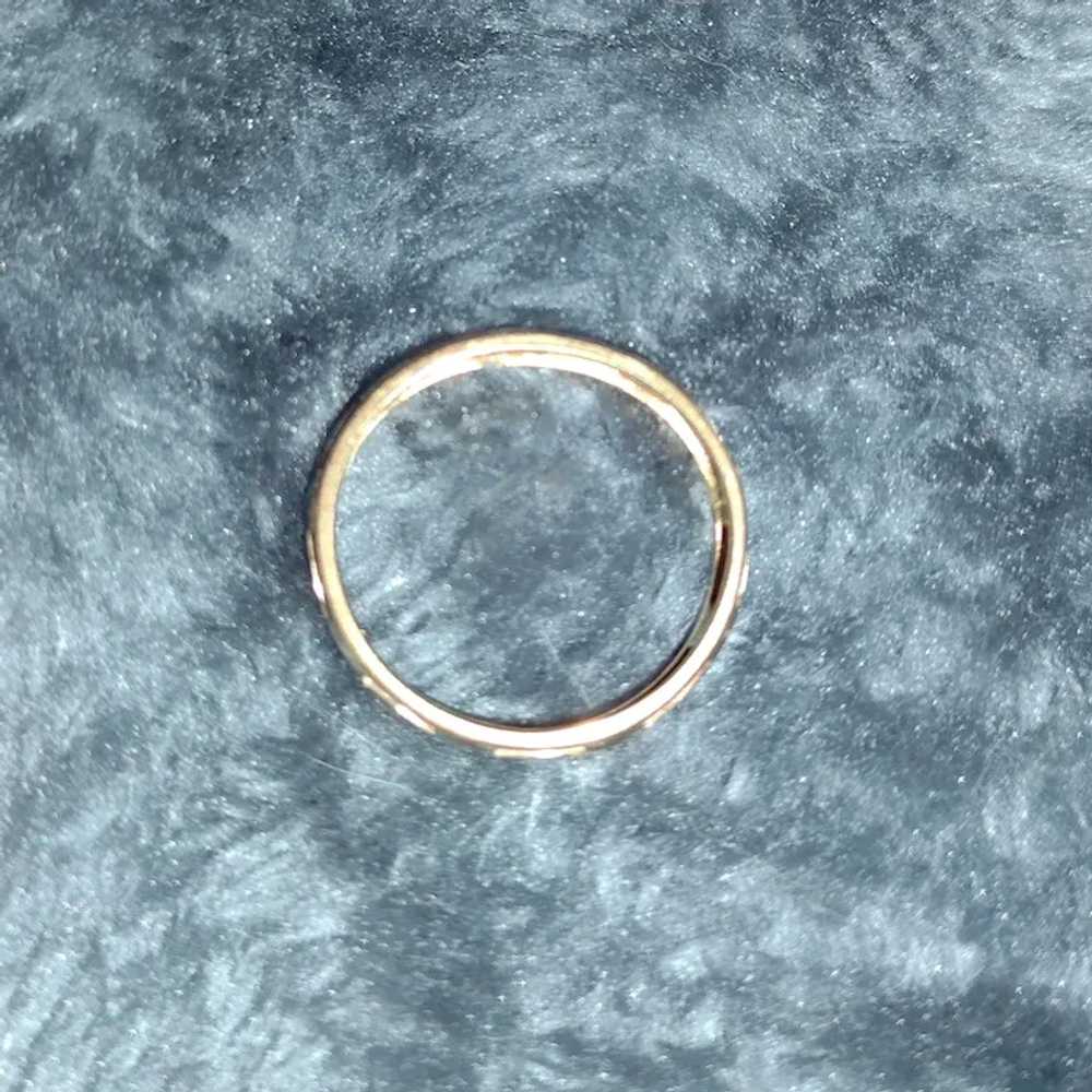 14k White and Yellow Gold Pierced Band - image 2