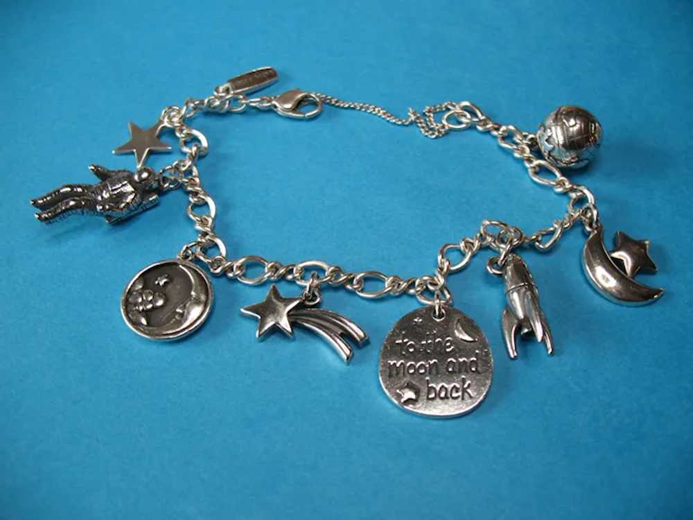 James Avery Sterling Silver Space Theme Charm Bra… - image 7
