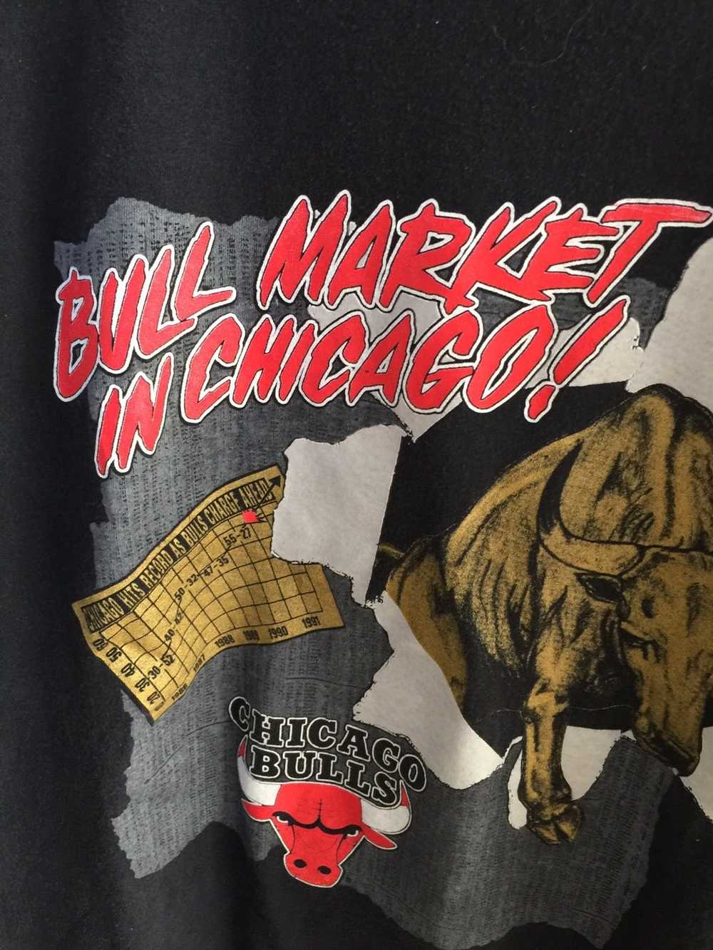 Vintage NBA (Nutmeg) - Chicago Bulls NBA World Champions T-Shirt 1991 X-Large