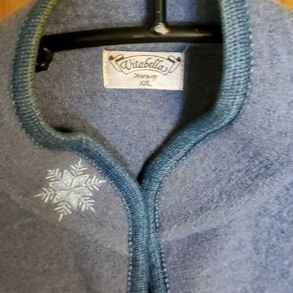 Vintage Vitabella Norway Damask Winter Wool Embro… - image 2