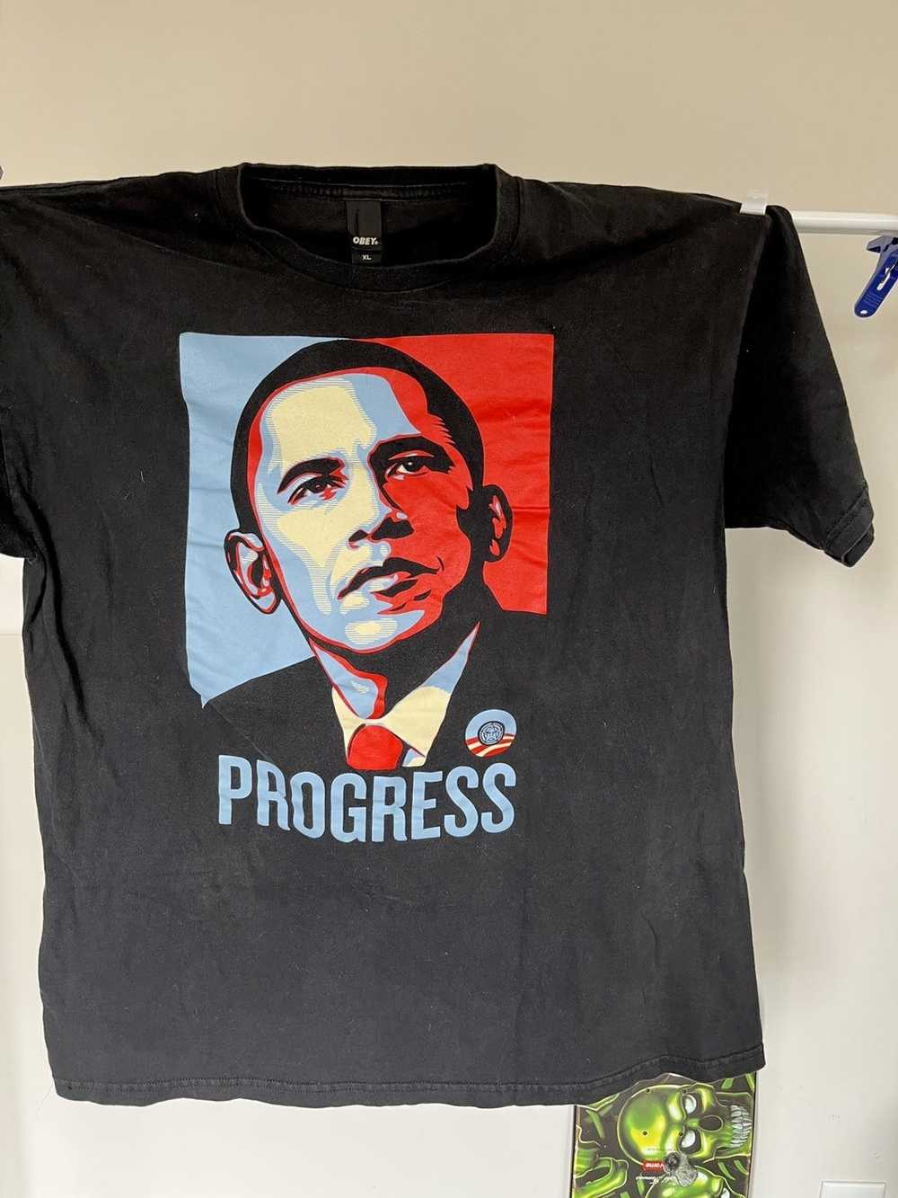 Obama × Obey × Streetwear Obey Obama tee - image 1