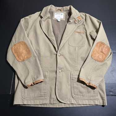 Vintage Orvis Canvas Green Hunting Fishing Shirt Jacket Field Coat Mens -  Size L