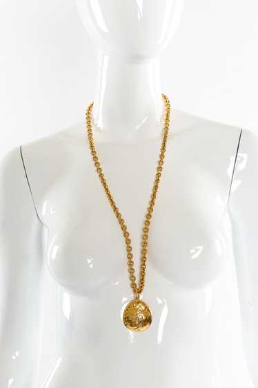 Chanel Oval CC Pendant Chain Necklace