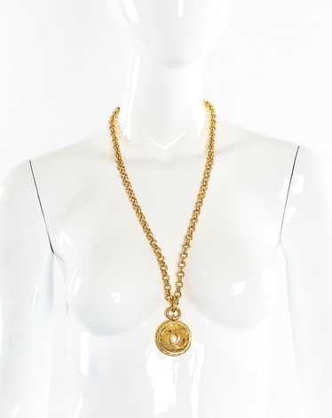 Chanel Mirror CC Pendant Chain Necklace