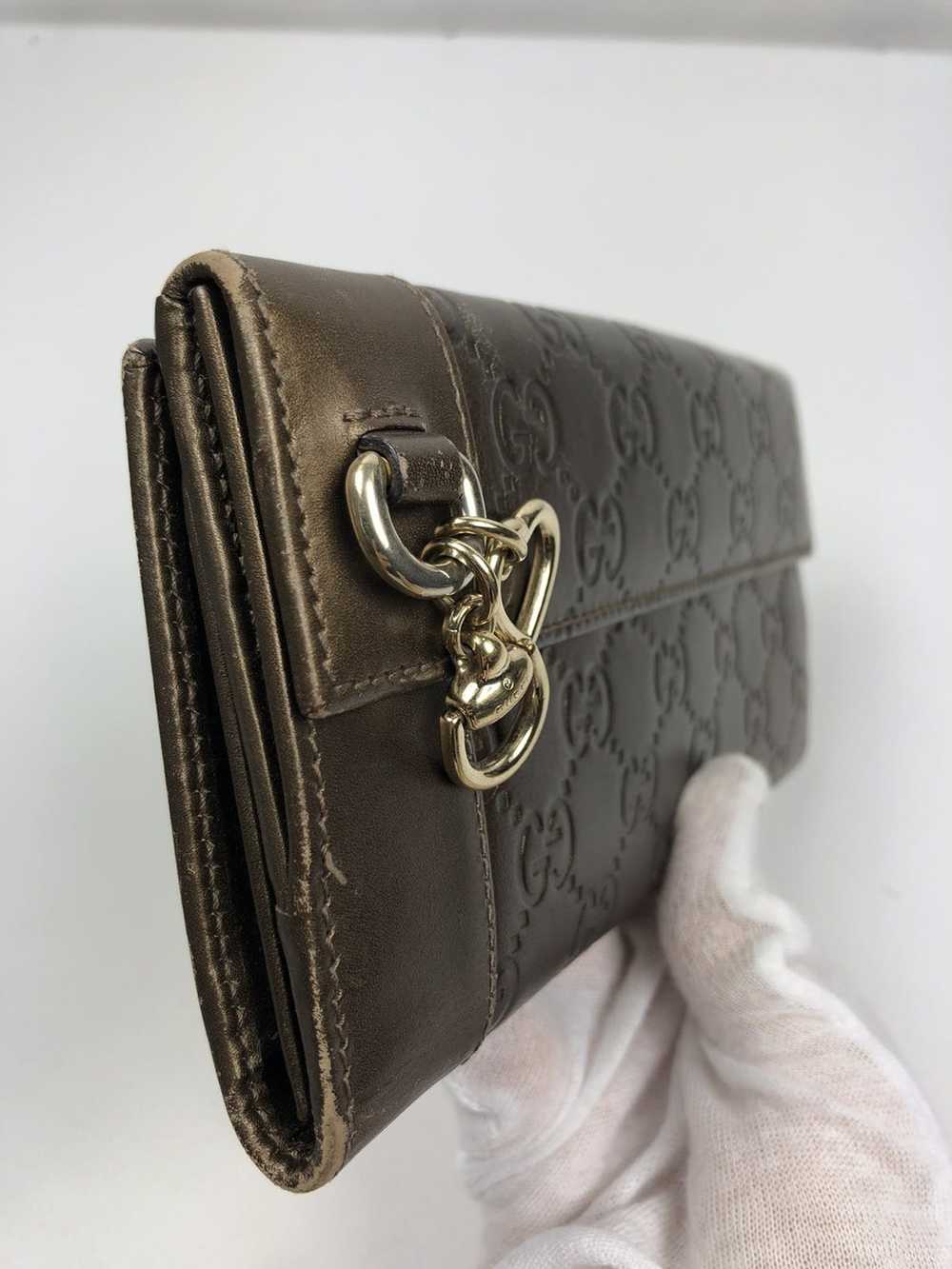Gucci Gucci gg guccissima leather long wallet - image 8