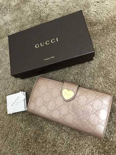 PRELOVED Gucci Green and Blue Heart Long Zippy Wallet 309705493075 042 –  KimmieBBags LLC