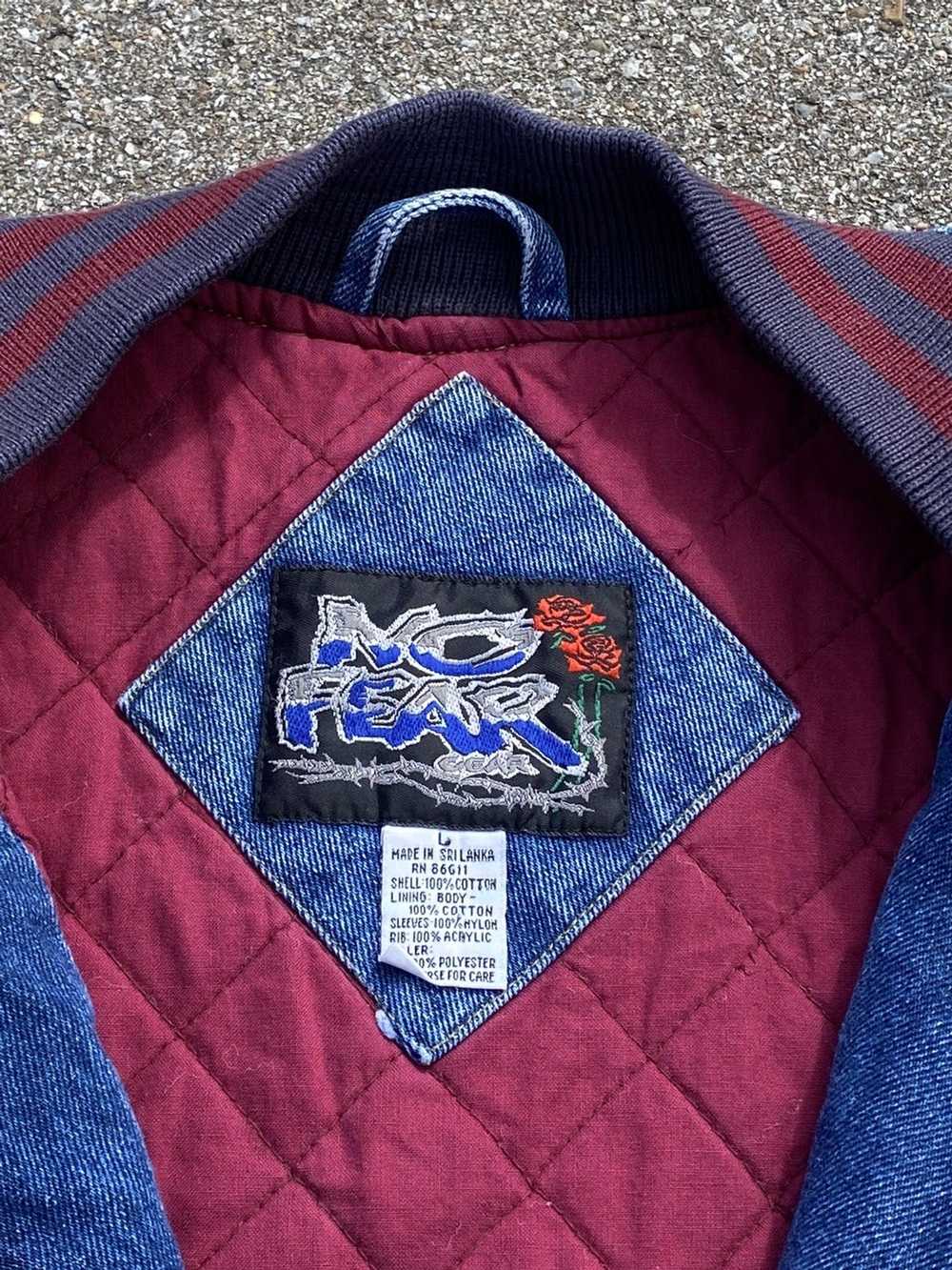 No Fear × Vintage Vintage 90s No Fear Quilted Den… - image 5