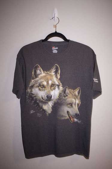 Vintage Y2K Wolves Art T-Shirt