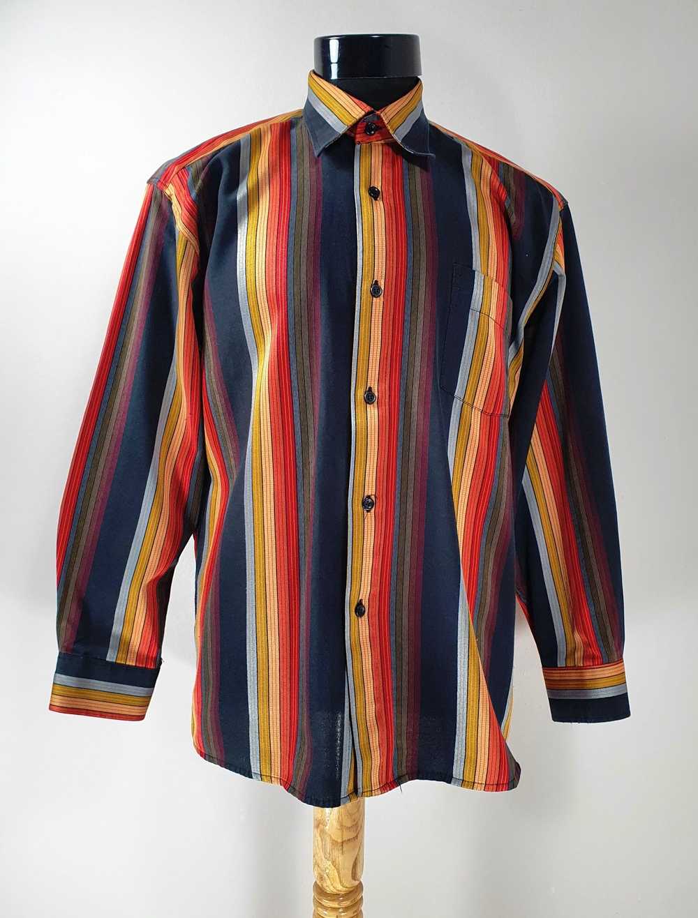 Armani Collezioni★素敵!Women’s Multicolor Shirt Armani × Armani Collezioni Striped Colors Shirt