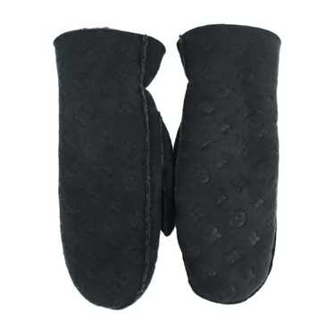 Auth Louis Vuitton LV Gon My Monogram Eclipse Gloves Wool Jacquard