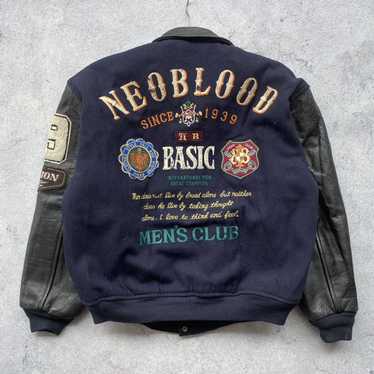 Pick Vintage 1990 Neo Blood Varsity Bomber Jacket Snap 