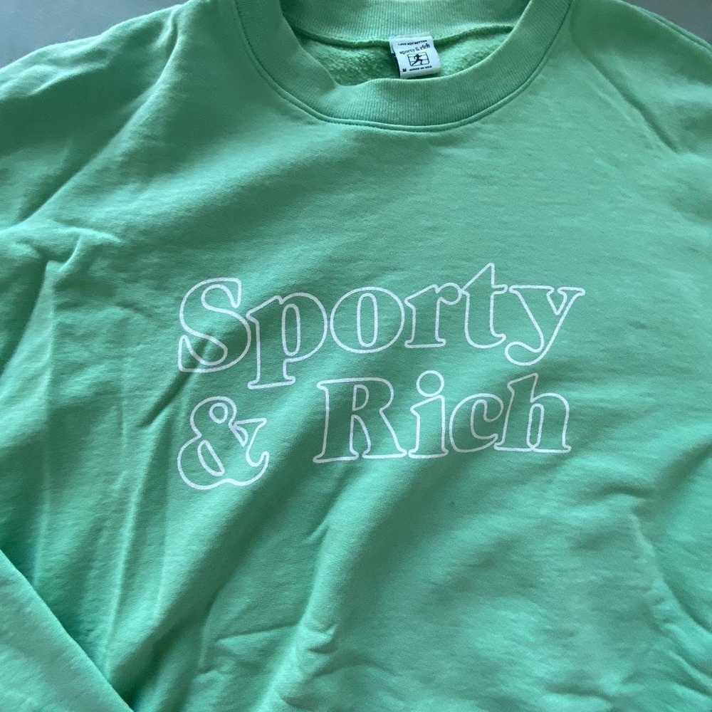 Sporty & Rich Sporty & Rich Mint Green Crewneck S… - image 1