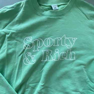 Sporty & Rich Sporty & Rich Mint Green Crewneck Sw