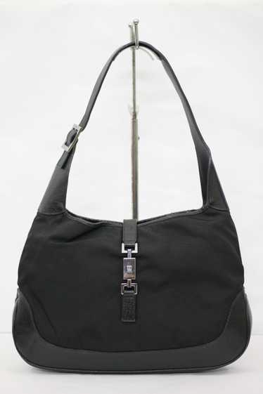 Gucci Jackie Hobo Jackie-o Monogram 872553 Black Gg Canvas Shoulder Bag, Gucci