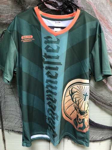 Jagermeister Black Orange 56 Liquor Football Black Jersey T Shirt Mens Size  L/XL