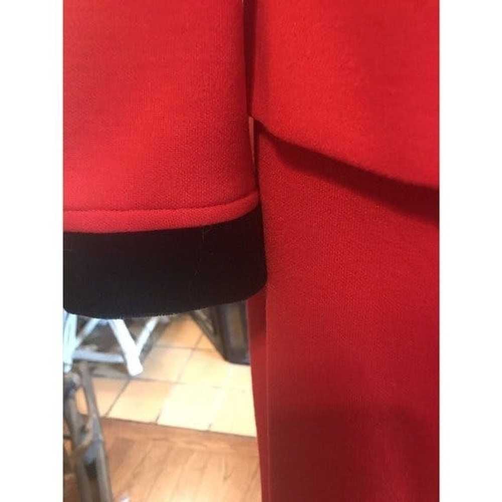 Vintage Vintage butte knit vintage red suit skirt… - image 6