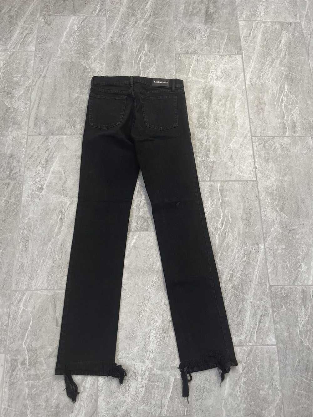 Balenciaga Balenciaga Distressed Flare Denim - image 7