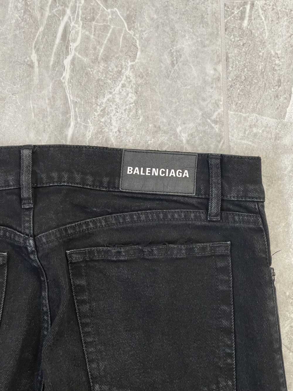 Balenciaga Balenciaga Distressed Flare Denim - image 8