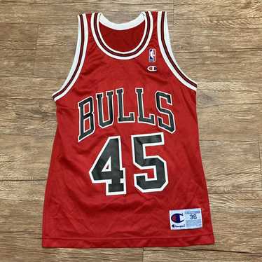 Vintage NIKE 8403 Chicago Bulls #45 MICHAEL JORDAN Red Jersey Small S Last  Dance