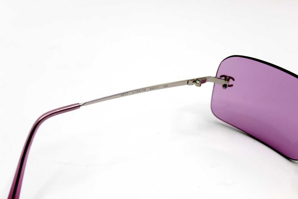 CHANEL RIMLESS PURPLE SUNGLASSES - image 3