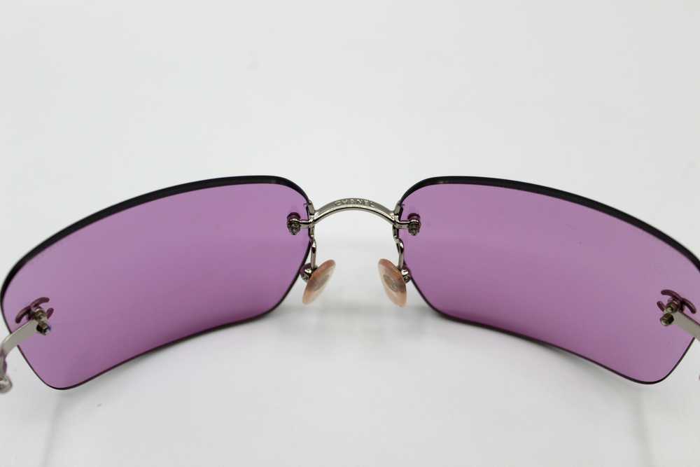 CHANEL RIMLESS PURPLE SUNGLASSES - image 5