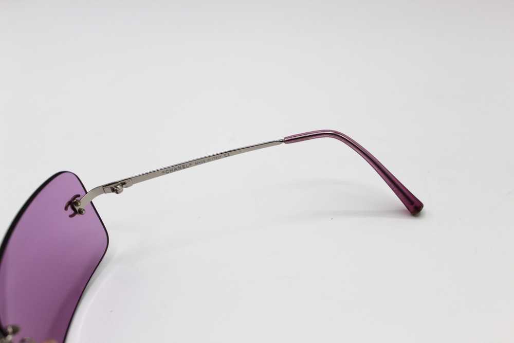 CHANEL RIMLESS PURPLE SUNGLASSES - image 6