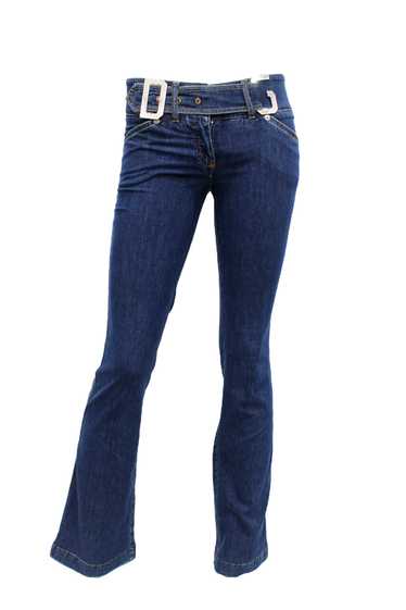 DOLCE AND GABBANA LOW RISE BUCKLE JEANS