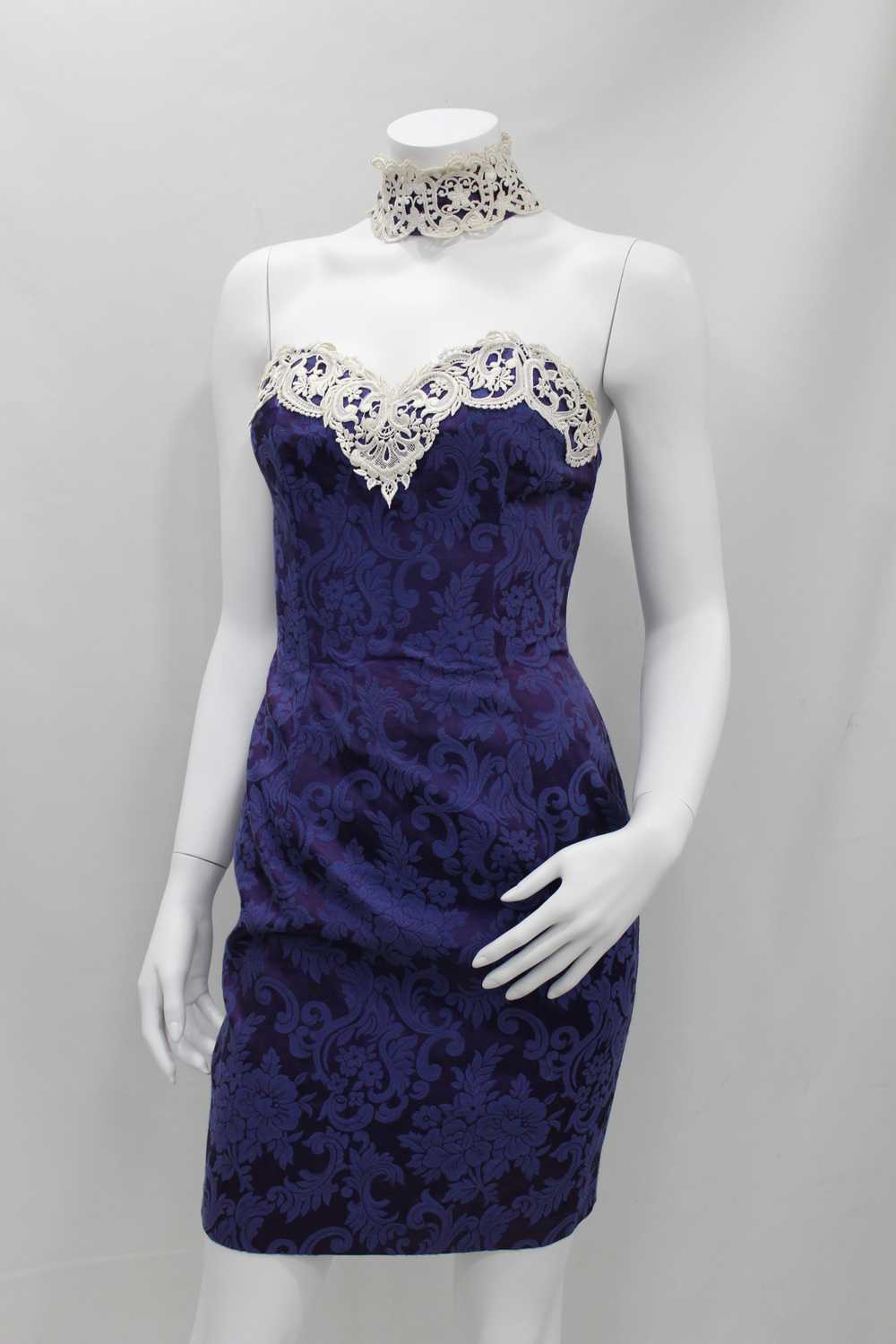 90's Lace Baroque Dress - image 1