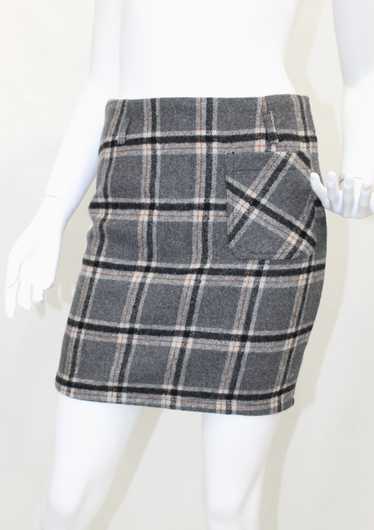 Plaid Wool Skirt - image 1