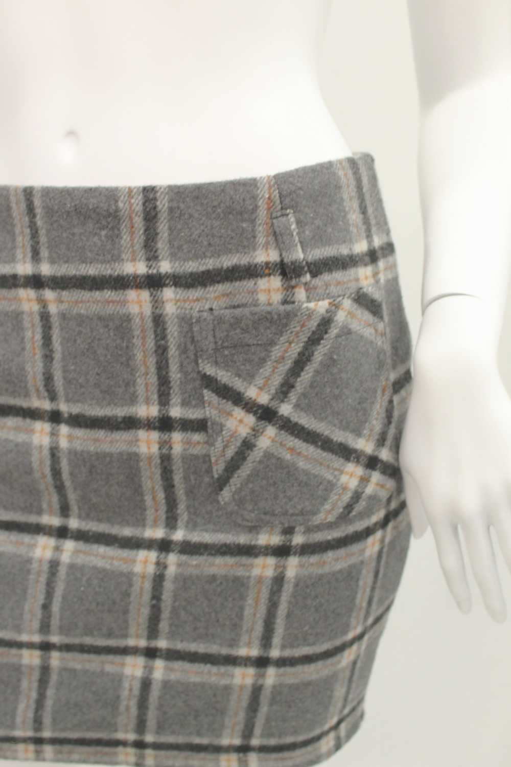 Plaid Wool Skirt - image 2