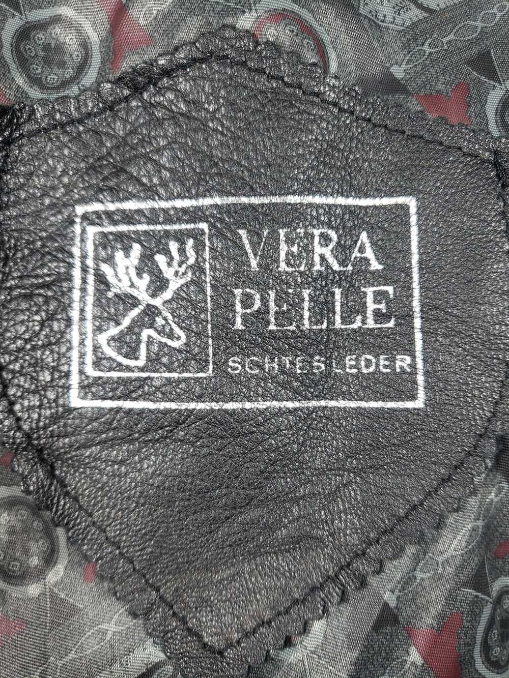 Designer × Vera Pelle Women's black leather jacke… - image 7
